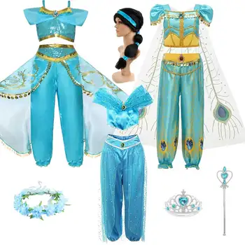 Anime Jasmine Cosplay Arabian Princess Dress Up Pentru Copii De Craciun Petrecere De Ziua De Îmbrăcăminte Costum De Halloween