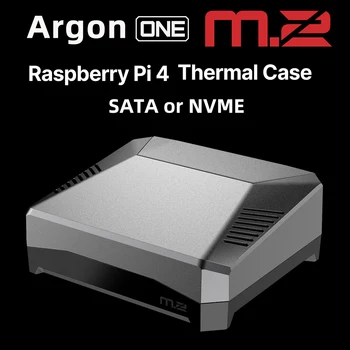 Argon M. 2 Raspberry Pi 4 carcasă din Aluminiu cu M. 2 SSD Slot de Expansiune Ventilator de Răcire IR UASP pentru Raspberry Pi 4