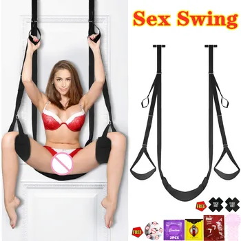 Dominare sexuala Sex Usa Swing Cu Scaunul Jucării Erotice Instrument Pentru Cupluri Sexy Sclav Sclavie Joc Adult Scaune Agățat de Filare Dragoste Leagăn