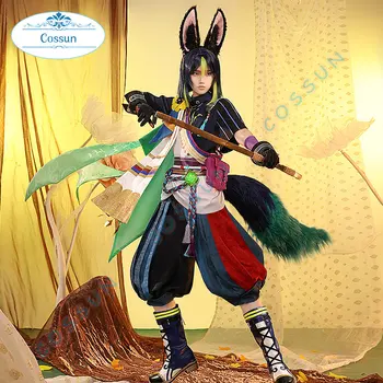 Genshin impact Tighnari costume cosplay Sumeru caractere Tighnari genshin anime cosplay Peruca Petrecere de Halloween Costume