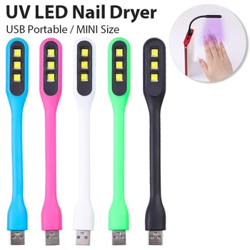 6W Mini Uscător de Unghii UV Lampa LED Pliabil USB Lumina Pentru unghii cu Gel Unghii cu Uscare Adeziv Flexibil de Copt Uscător de Unghii Manichiura Instrumente
