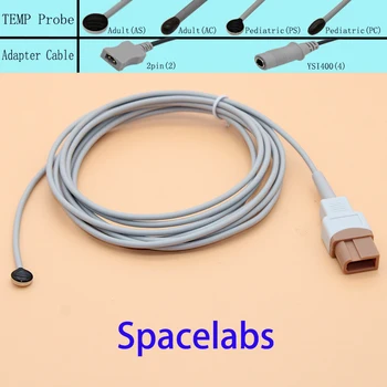 Medicale reutilizabile sonda de temperatura pentru Spacelabs,adult/pediatric suprafata pielii/esofagian/rectal senzor TEMP sau un cablu de extensie.