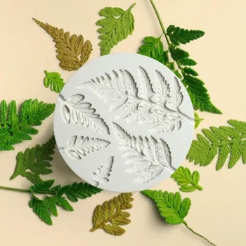 3D DIY Fern Leaf Silicon Tort Mucegai Bucătărie Fondant Prajitura de Ciocolata de Copt Instrument de Patiserie Instrumente