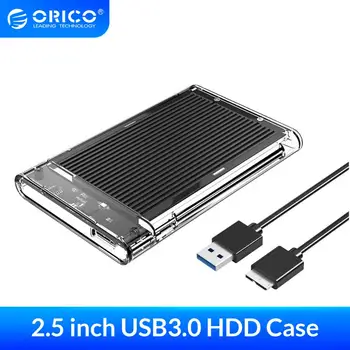 ORICO 2.5 inch HDD Cabina de SATA pentru USB3.0 USB3.1 Tip-C HDD Caz Tool Free pentru HDD/SSD Hard Disk Cutie HDD Extern Cazul