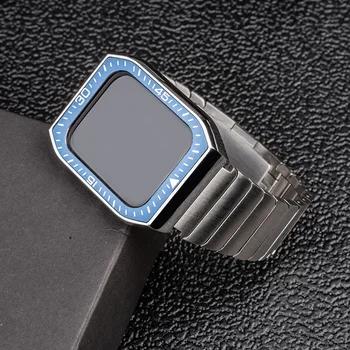 Banda din Oțel inoxidabil Set pentru Apple Watch Band 45mm 41mm 44mm 40mm Metal Caz Ceas pentru iWatch Seria 7 SE 6 5 4 Modificarea Kit