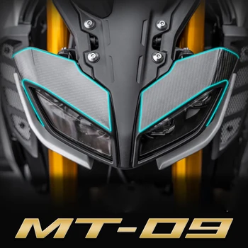 MT09 Motocicleta de Fibră de Carbon, Faruri Decorare Autocolant Far Decalcomanii pentru yamaha mt09 MT 09 MT-09 accesorii