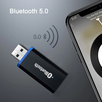 Transmițător Bluetooth 5.0 Adaptor Audio Pentru TV, PC, Căști de 3,5 MM Jack AUX USB Muzica Stereo Wireless Adapter Plug & Play