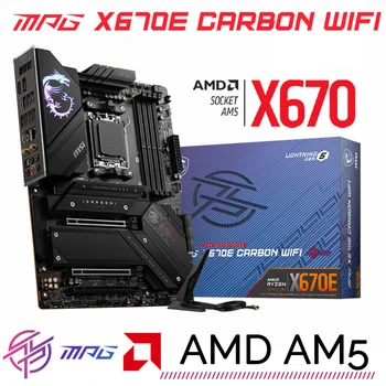 MSI MPG X670E CARBON WIFI AM5 DDR5 Placa de baza AMD X670 AMD Ryzen Seria 7000 AM5 Procesor AMD X670 Placa de baza AM5 128GB M. 2 Noi