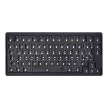 IDOBAO ID80V2 tastatură mecanică ANSI/ISO layout programabile hot-swappable pcb roz/argintiu/negru/alb kit