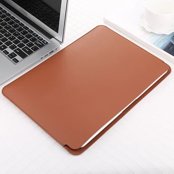 Maneci Laptop pentru Apple Macbook Air 13 inch Bărbați Femei PU Piele Notebook-uri de Afaceri Geanta Caz Acoperire pentru Macbook Air 13 2018