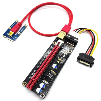 60cm USB 3.0, Mini PCI-E Coloană SATA to 4 Pin 6 Pin 16X PCIE Extender Riser Card Adaptor Cablu de Alimentare pentru PC Desktop