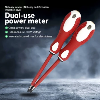 1buc 2 in 1 Tester de Tensiune Pen Dual Șurubelniță cu Cap Profesionale Tensiune Indicator Detector Pen Electrician Test Volt Instrument
