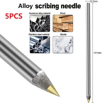 5pcs Diamant de Sticlă Tăietor Țiglă Carbură Scriber Metal Dur Litere Pen Construcție Instrument Pentru Tăierea Placi Ceramice de Sticlă