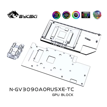 Bykski GPU Block pentru Gigabyte Aorus RTX3090/3080/3080TI XTREME Backplane Apă de Răcire placa Video/Full Capac Radiator de Cupru