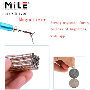 MILE Șurubelniță Plus Magnet Inel Puternic Magnetizer Telefon Mobil de Reparații de calculatoare Cap de Șurubelniță Magnetizer Magnetic Instrument