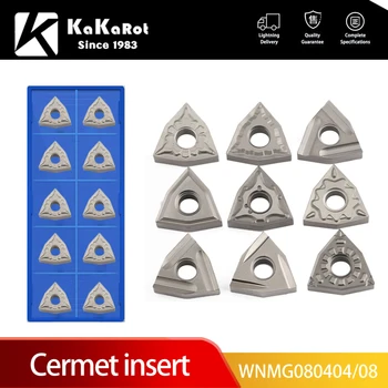 KaKarot WNMG080404 WNMG080408 T60 FG D MS MT HQ TS insertii Ceramice instrumente de Cotitură cutite de Strung CNC instrumente Fir insertii de Aluminiu