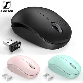 SeenDa 2.4 G Wireless Mouse USB Tăcut Butoane Ergonomice Mut Soareci pentru Calculator Laptop Mouse-ul pentru Desktop Notebook PC Mause