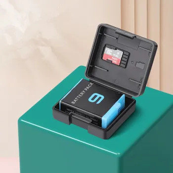 Bateriei Cutie de Depozitare Caz, Capac de Protectie pentru GoPro Hero 10 9 Negru Baterii