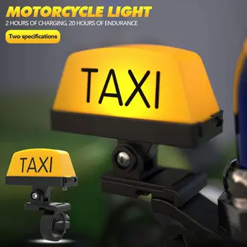 Motocicleta Decor Modificat Lumina USB Reincarcabila Lampa Taxi Moduri Indicator de Avertizare Semn LED-uri Impermeabil Motocicleta Două La Q6Z2