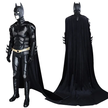 Halloween Bruce Wayne Uniformă De Luptă Bat Super-Erou Cosplay Costum Carnaval Costum De Petrecere Cu Casca Cizme