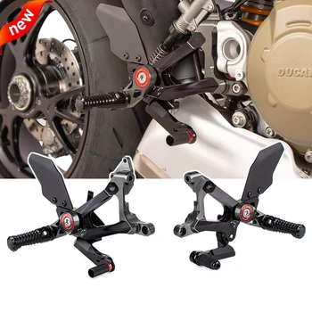 Motocicleta Fibra de Carbon Picior Kit CNC Rearsets Suport pentru picioare Spate Set Pentru Ducati PANIGALE V4S V4 V4R V4 Streetfighter V4 2018-2022