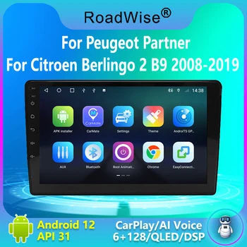 Cu scoala vietii 2 din Android Radio Auto Multimedia Pentru Citroen Berlingo Pentru Peugeot Partner 2008 - 2019 4G Wifi GPS DVD BT Navi Carplay