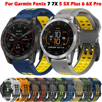 22/26mm Watchbands Curea Pentru Garmin Fenix 7 7X 6 6X Pro 5 5X EPIX 3 ORE Instinct Smartwatch 2 Silicon Quick Fit Bratara