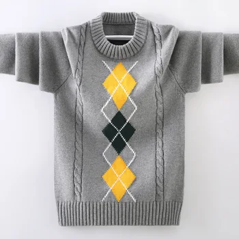 Copii Pulover Pulover Model De Imprimare De Moda De Design Pentru Copii De Tricotat Strat De Îmbrăcăminte Din Bumbac Pentru Baieti Adolescenti 4 6 8 10 12 14 Ani