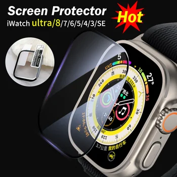 3D Film Protector de Ecran Pentru Apple Watch ultra 49mm Serie 7/8 41mm 45mm 42/38mm (Nu Sticla) iwatch 6 5 4 3 Se 40mm 44mm