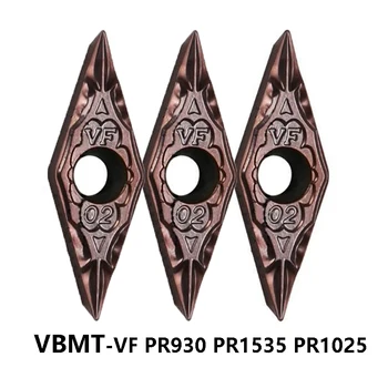 Original VBMT110302 VBMT110304 VBMT160402 VBMT160404 VF PR1535 PR930 PR1025 VBMT 110302 110304 160402 CNC Insertii Carbură
