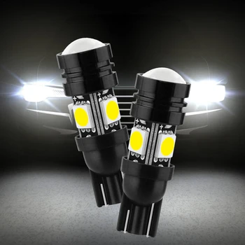 2 buc de Înmatriculare Lumina T10 W5W 5050 4SMD LED Multi-Color Bec Auto Lampa de Frână Suplimentară Inversă Portbagaj Scatter Lights12v