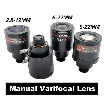6-22mm/9-22mm/2.8-12mm Manual Focus Obiectiv Varifocal M12 Muntele de Securitate CCTV aparat de Fotografiat Lentilă Pentru AHD Analogic Camera IP de Sport a C